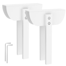 Child Safety Cabinet Lock for Bifold Doors, No Drill Pet Proof Aluminum, 2 Pack