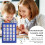 Desktop Pocket Chart Double-Sided and Self-Standing  Pocket Chart Stand for Individual or Small Group (43X 33cm) 4