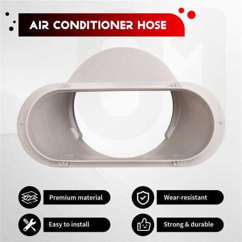 15CM Portable Air Conditioner Window Exhaust Duct Pipe Hose Interface Connector(Flat Nozzle) 1