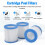 3Pcs Pool Filter Cartridges 89x79x45Mm Replacement Swimming Pool Filter for Pool Filter Pump Cleaner 8