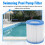 3Pcs Pool Filter Cartridges 89x79x45Mm Replacement Swimming Pool Filter for Pool Filter Pump Cleaner 9