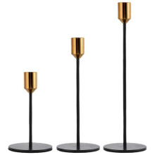 Portacandele, Portacandele, Set di 3 Portacandele Arredo Moderno per Candele Coniche, Adatto per Candele Spesse 3/4 Pollici