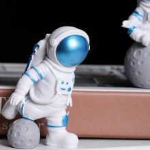 Figurines D'Astronaute Nordique ModèLe en RéSine Ornements de Table Salon Bricolage Accessoires de DéCoration IntéRieure Modernes Bleu éToilé