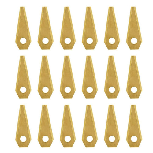 18PCS 49X19X1MM Robot Mower Titanium Replacement Blade Anti-Rust Durable Mower Cutter for  Indego Easy to Install 2