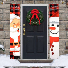 Banner di Porta di Natale di Babbo Natale Decorazioni di Buon Natale per La Casa 2022 Ornamento di Natale Natale Navidad Regalo Capodanno
