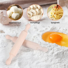 Rolo de Madeira de 15 PeçAs com 6 Polegadas de Comprimento, Cozinha, Rolo, Rolo Pequeno de Massa de Madeira para CriançAs Fondant