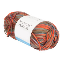 Weiche Baumwoll-Crochet-Garn 8 Fäden Rauchrot – Helles, buntes Strickgarn