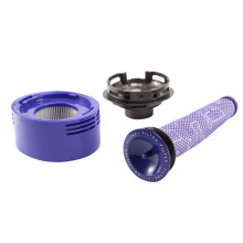 Para V7 V8 Aspirador InstalaçãO Motor Tampa Traseira Kit de Filtro Frontal e Traseiro PeçAs da Tampa Traseira Do Motor