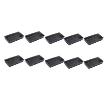 10 Pcs Rectangle Non-Stick Cake Mold Tart Pie Pan Removable Bottom Nonstick Quiche Pans Heavy Duty Pizza Pan