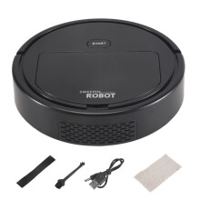 Robot Vacuum Cleaner 3-In-1 Household Cleaning Machine Automatic Vacuum Cleaner,Black