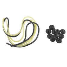10 Pcs 2 Holes Fuel Tank Grommet Rubber with Fuel  Pipe for Brush Cutter Grass Trimmer