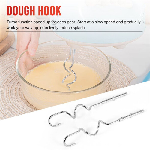 Economical Electric Hand Mixer 7-Speed Handheld Egg Whisk Kitchen Egg Sticks Dough Hooks 2