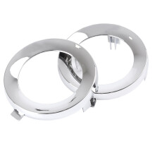 para Forester 2009-2013 Par Delantero Cromado Luz Antiniebla Cubierta de la LáMpara Tapa Anillo de Adorno 57731SC000