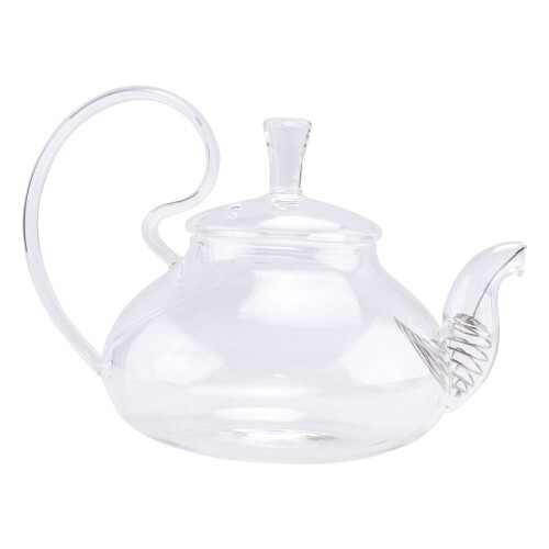 Bule de Chá de Vidro Flor de Café com AlçA Alta Resistente Ao Calor 650 Ml com Coador