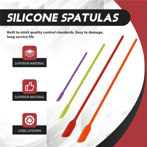 Silicone Spatulas, 8 Pack Small Silicone Makeup Spatulas Last Drop Spatula Scrapers  Jar Scraper for Kitchen 1