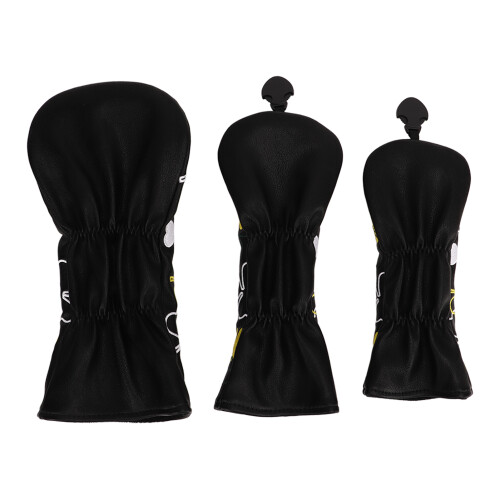3PCS Golf Club Headcovers for Driver Woods