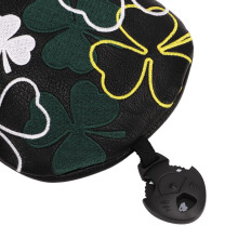 Black Four Leaf Clover Golf Headcovers
