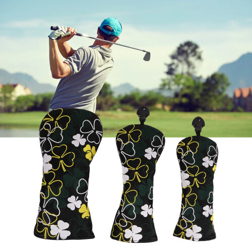 3PCS Golf Club Headcovers for Driver Woods