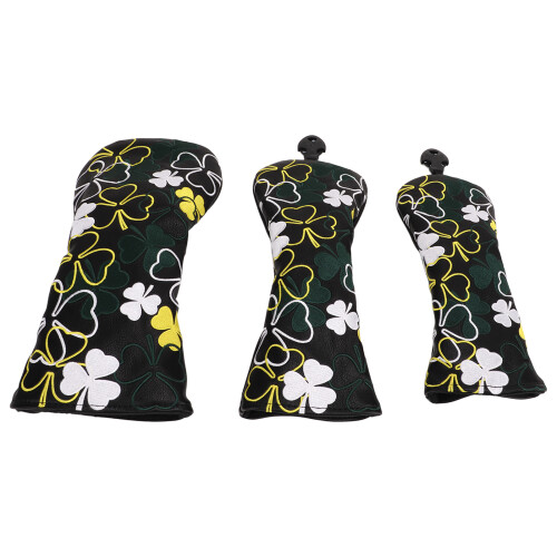 3PCS Golf Headcovers with Rotating Tags