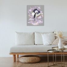DIY Diamond Painting Kochou Shinobu Rhinestone Full Circle Diamond Wall Painting Bedroom Decoration