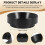 51mm Espresso Dosing Funnel, Magnetic  Coffee Machine Accessories Brewing Coffee Tamper Powder Tool(Black) 7