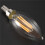 Dimmable E12 6W COB Edison Candle Flame Filament LED Light Bulb Lamp 10*3.5cm 2