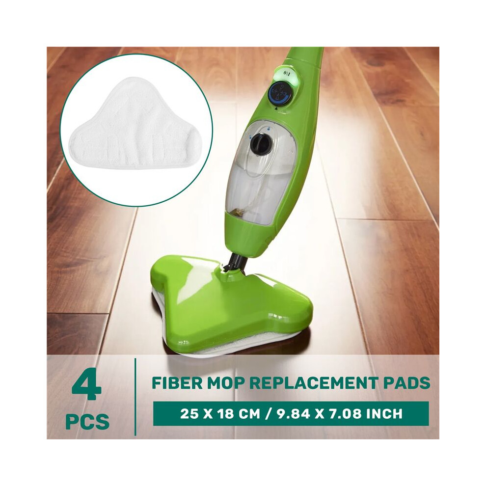 Spactz New 4Pcs Replacement Pads For H20 X5 Steam Mop Cleaner Floor Washable Microfibre Pads