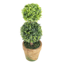 Artificial Plastic Trees In Pots Plant Potted Decor Garden Yard Indoor Outdoor Pattern:Two