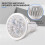 4 LED GU10 Gloeilamp 4W Koud Wit 85-265V 6