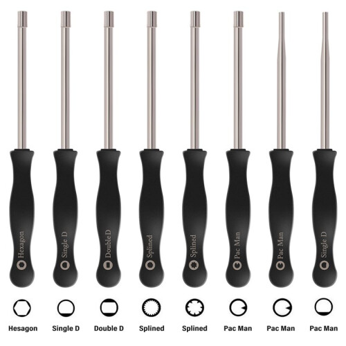 8 pcs Screwdriver Carburetor Adjustment Tool Single D Double D Hexagon Hex Socket Kit Set