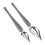 Culinary Drawing Decorating Spoon Set, 2 Pcs Saucier Drizzle Spoons,Decorating Pencil Spoon for Decorative Cake,Coffee 1