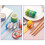 60 Pcs/Set Basic Solid Color Washi Tape Rainbow Masking Tape Decorative Adhesive Tape Sticker Scrapbook Diary Stationery 10
