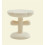 Bedside Table with Flower Shape and Adjustable Stability Base, Small Round Side Table for Bedroom Sofa (Beige) 1