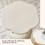Bedside Table with Flower Shape and Adjustable Stability Base, Small Round Side Table for Bedroom Sofa (Beige) 3