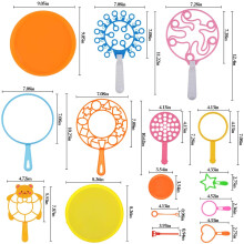 15PCS Bubbles Wand Kit for Kids Bubble Making Toy Colorful Bubble for Outdoor Activity & Party