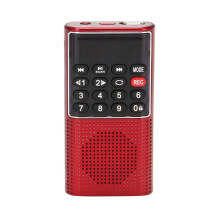 L-328 Rádio FM de Bolso Portátil Auto Scan Música Áudio MP3 Player Alto-Falante Pequeno Externo com Gravador de Voz