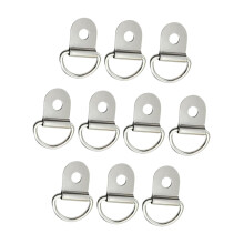 10 Pieces D Rings for Trailers D Shape Tie Down Anchor Rings for Yacht