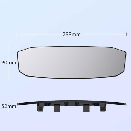 Car Interior Rearview Mirror Wide Angle Automobile Extended Rear View 1