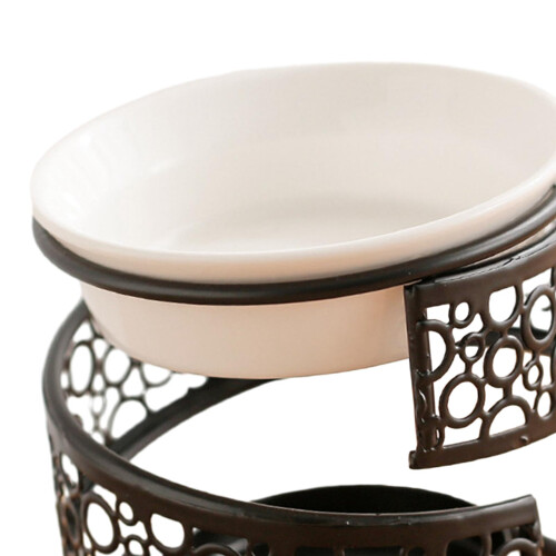 Ceramic Essential Oil Burner Tealight Candle Holder Decor Candlestick 2