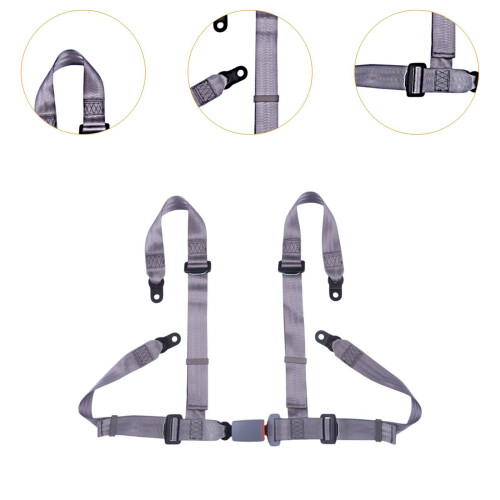 4 Points Safe Harness Comfortable Smooth Seat Belt for ATV UTV Go Kart 2