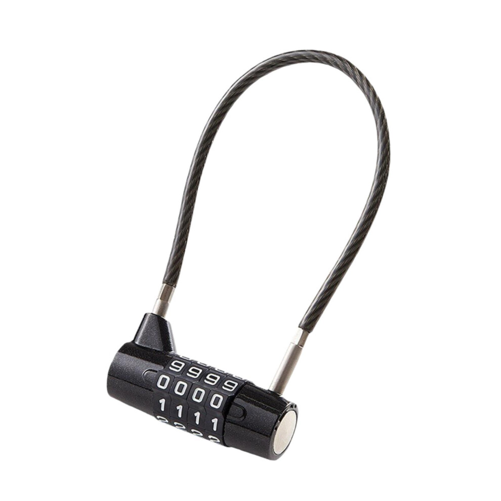 Cable Lock Sturdy 4 Digit Combination Padlock For Tool Box Shed Hasp S 6902696168887