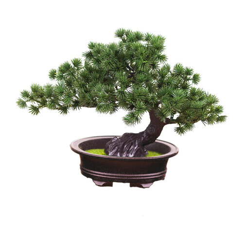 Artificial Bonsai Decor Pine Tree House Plants for Dining Room Table D