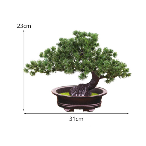 Artificial Bonsai Decor Pine Tree House Plants for Dining Room Table D 1