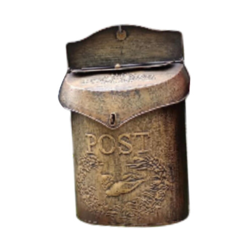 Shabby Chic Mailbox Residential Letter Box Catcher Iron Wall Mounted M