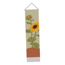 Sunflower Wall Tapestry Rectangle Long Unique Bedroom Living Room Deco