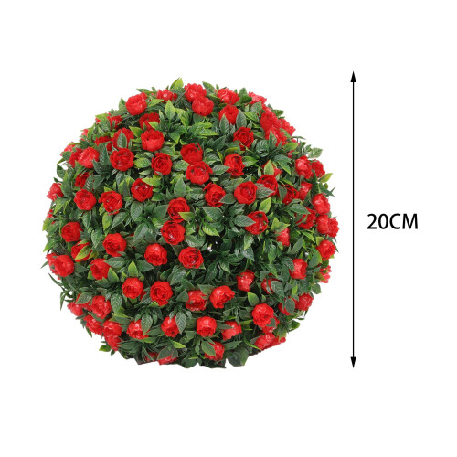 Simulation Plant Flower Hanging Topiary Ball 7.8inch Elegant for Coffe 1