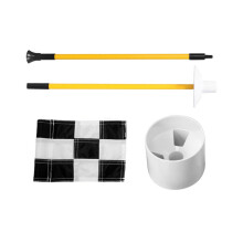 Golf Putting Green Flag and Hole Cup Golfing Portable Golf Flag Hole C