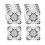 10x Square Vintage Floral Pattern Tile Stickers for Laundry Cupboard K 1