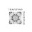 10x Square Vintage Floral Pattern Tile Stickers for Laundry Cupboard K 2