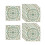 10x Square Vintage Floral Pattern Tile Stickers for Laundry Cupboard K 1